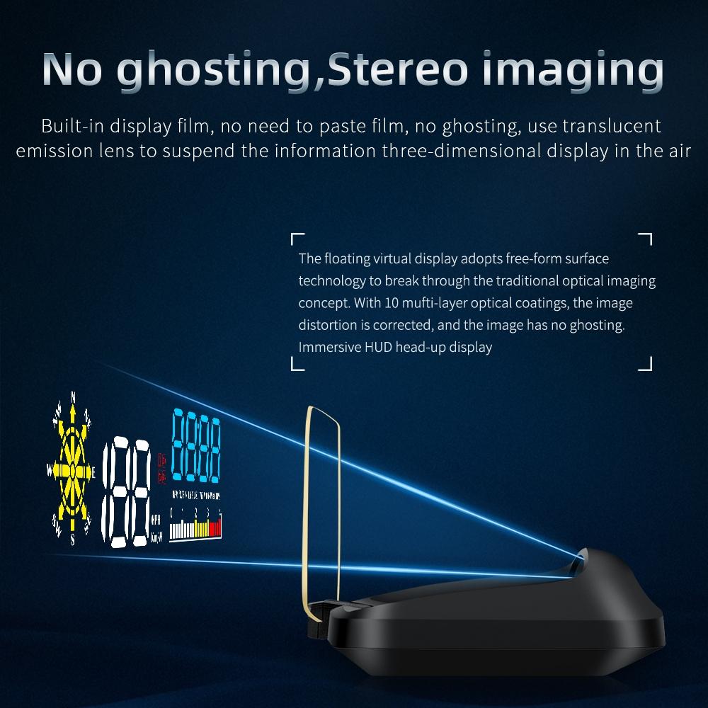 Car Hud Head Up Display Water Temperature / Vehicle Speed / Voltage