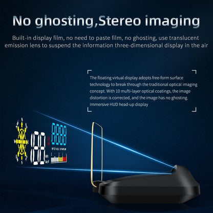 Car Hud Head Up Display Water Temperature / Vehicle Speed / Voltage
