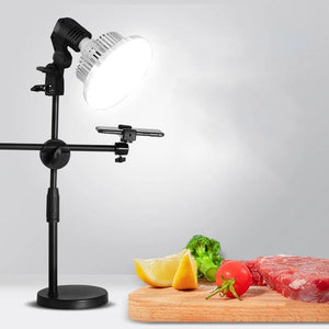 Desktop Photography Stand Kit with Mushroom Fill Light - 90W 155Mm