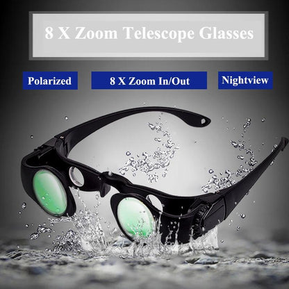 Zoomable Fishing Binoculars - 8x Magnification