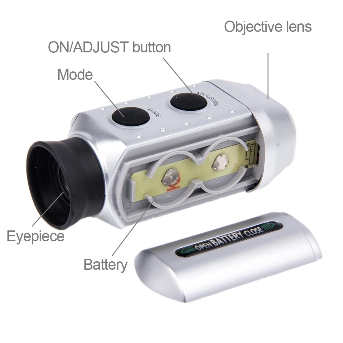 7x Digital Golf Telescope with Measuring Instrument and Padded Case