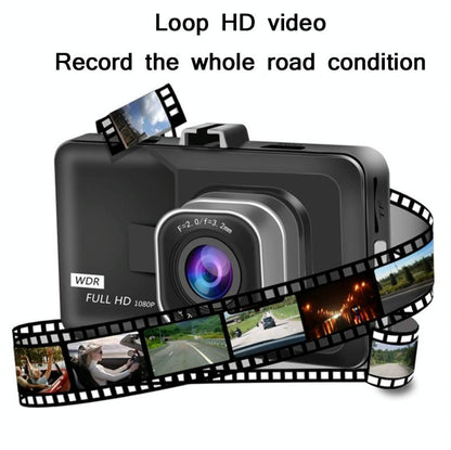 1080p Hd 3.0 Wide-angle Driving Recorder with Reversing Image - Compact Size
