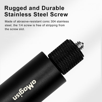 70cm Straight Pull Selfie Stick for Sports Cameras with 3 Jaw Screw - Single Rod