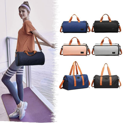 Blue Waterproof Gym Bag with Wet / Dry Separation - 9920 Blue