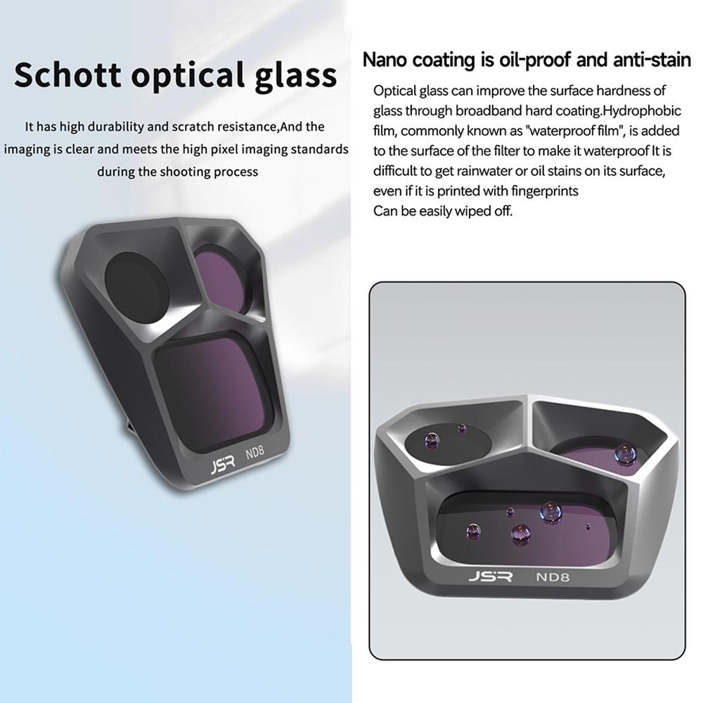 8-in-1 Dji Mavic 3 Pro Lens Filter Set - Nd8 to Nd1000