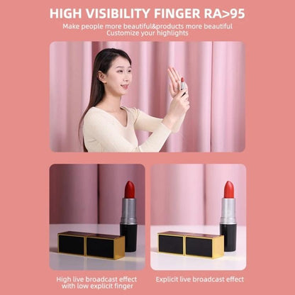 Full-screen 12.6 Selfie Ring Light Tripod Set - 210cm for Live Stream - 55Cm Bracket