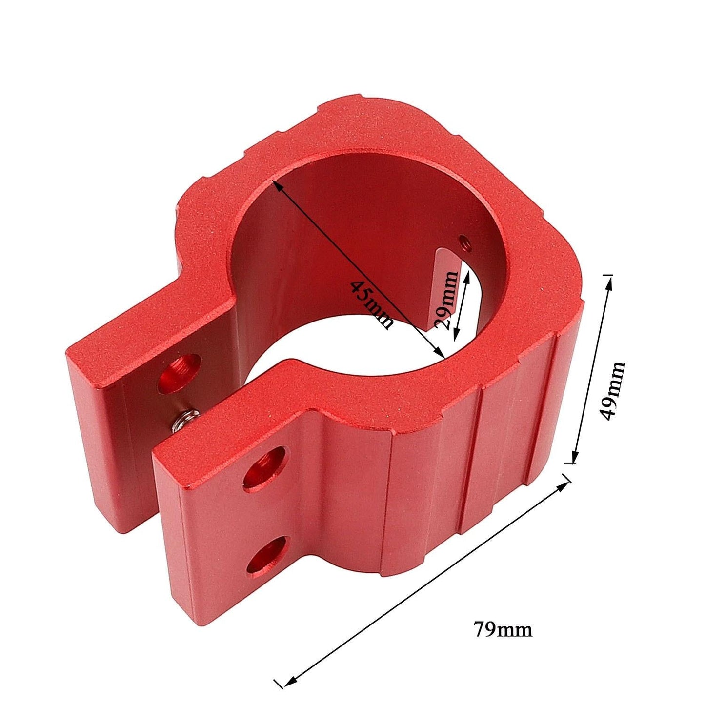 Red Folding Clamp for Electric Scooter - Zero 8x 10x 11x Dualtron Dt3 Thunder