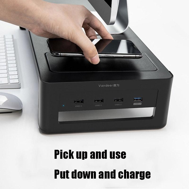 Vaydeer Desktop Monitor Stand with Increased Storage Capacity