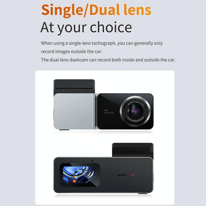 2k Night Vision Car Recorder with Wifi & Mobile App Support