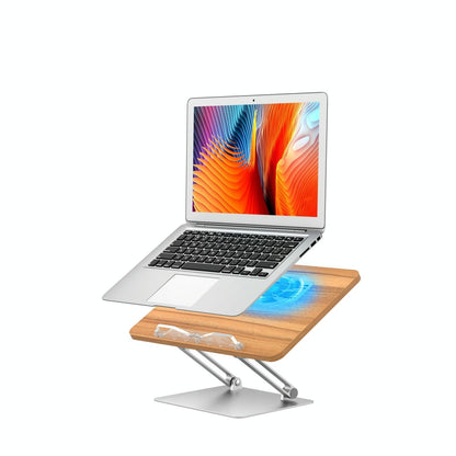 Adjustable Folding Laptop Stand with Cooling Fan - Portable Tablet Holder