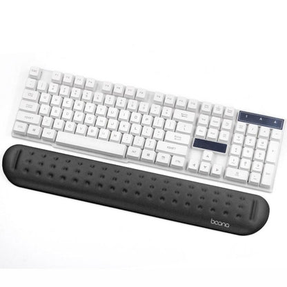 Silicone Memory Wrist Pad For Keyboard And Mouse Large Size Black