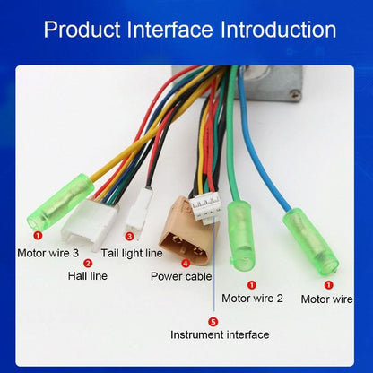 350w Sine Wave Bldc Vehicle Controller for 24v / 36v / 48v