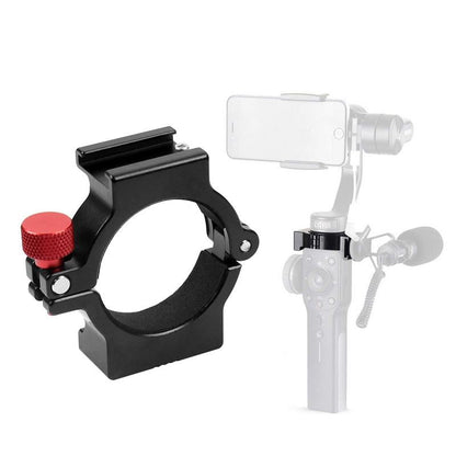 Microphone Mount for Smooth 4 Handle Gimbal Stabilizer - Hot Shoe Adapter Ring