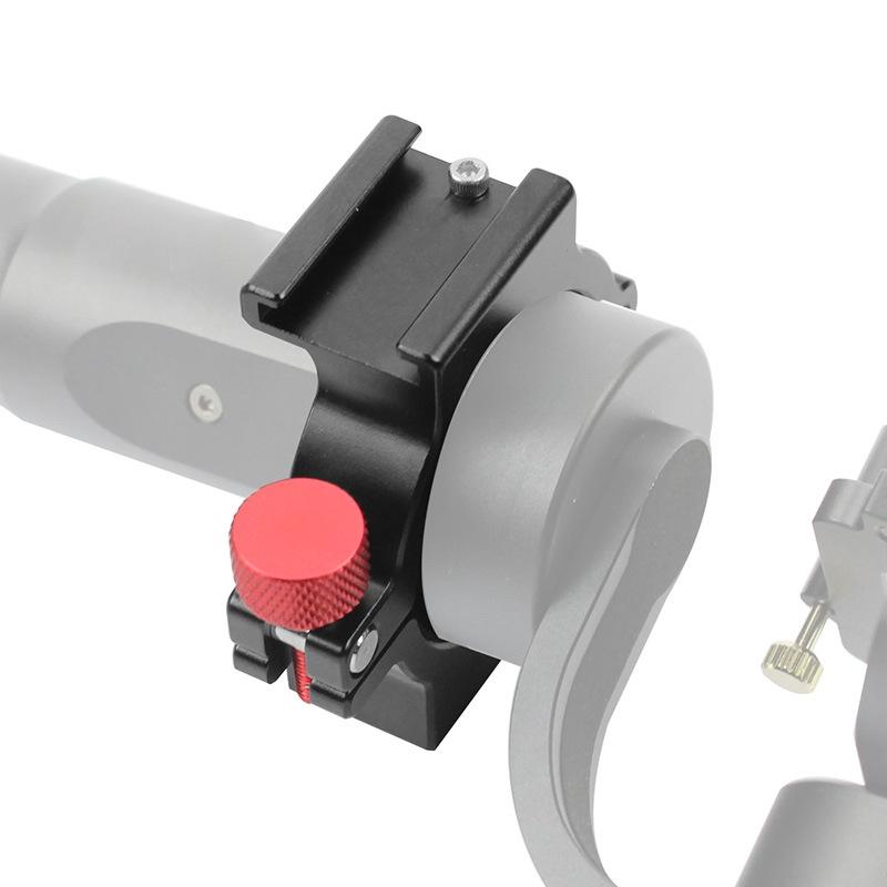 Microphone Mount for Smooth 4 Handle Gimbal Stabilizer - Hot Shoe Adapter Ring