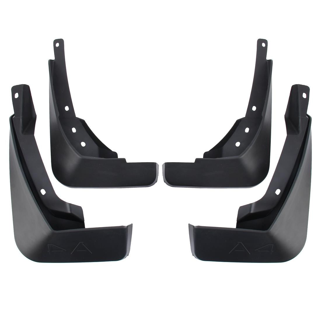 4 Pcs Car Auto Semi-Rigid Pvc Splash Flaps Fender Guard For Audi A4L 2016 Version