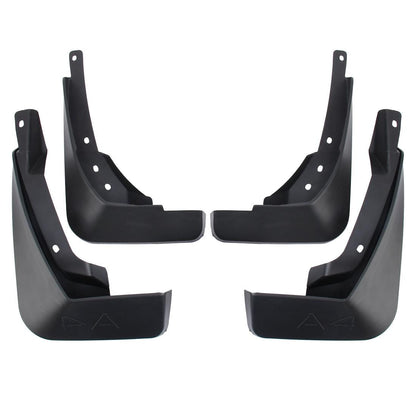 4 Pcs Car Auto Semi-Rigid Pvc Splash Flaps Fender Guard For Audi A4L 2016 Version