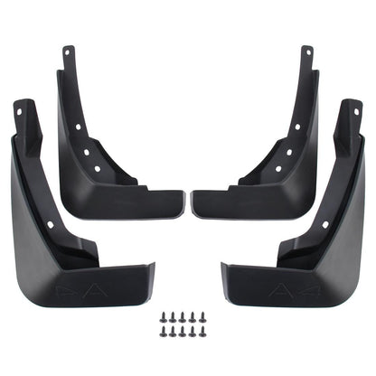 4 Pcs Car Auto Semi-Rigid Pvc Splash Flaps Fender Guard For Audi A4L 2016 Version