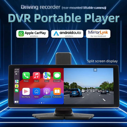 Portable Car Bluetooth Dvr Monitor - Supports Carplay / Android Auto - Display + Camera
