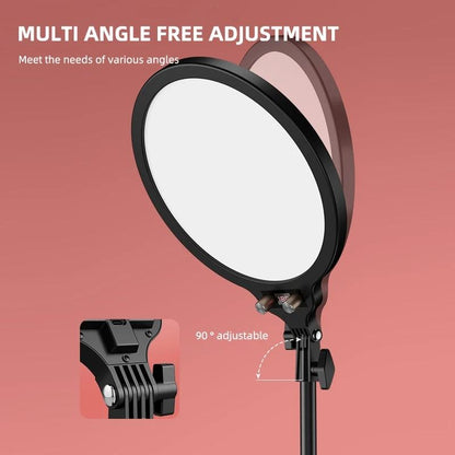 Full-screen Selfie Ring Light Tripod Set for Live Stream - 210cm Height - 55Cm Bracket With Remote Control