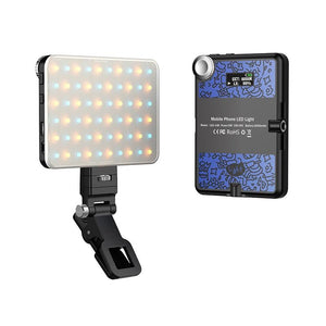 Rechargeable Clip Fill Light - 60 Leds 3 Light Modes Front & Back Clip a Type Blue - B Type Blue