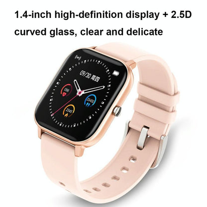 1.4 Inch Heart Rate & Blood Pressure Smart Watch Black