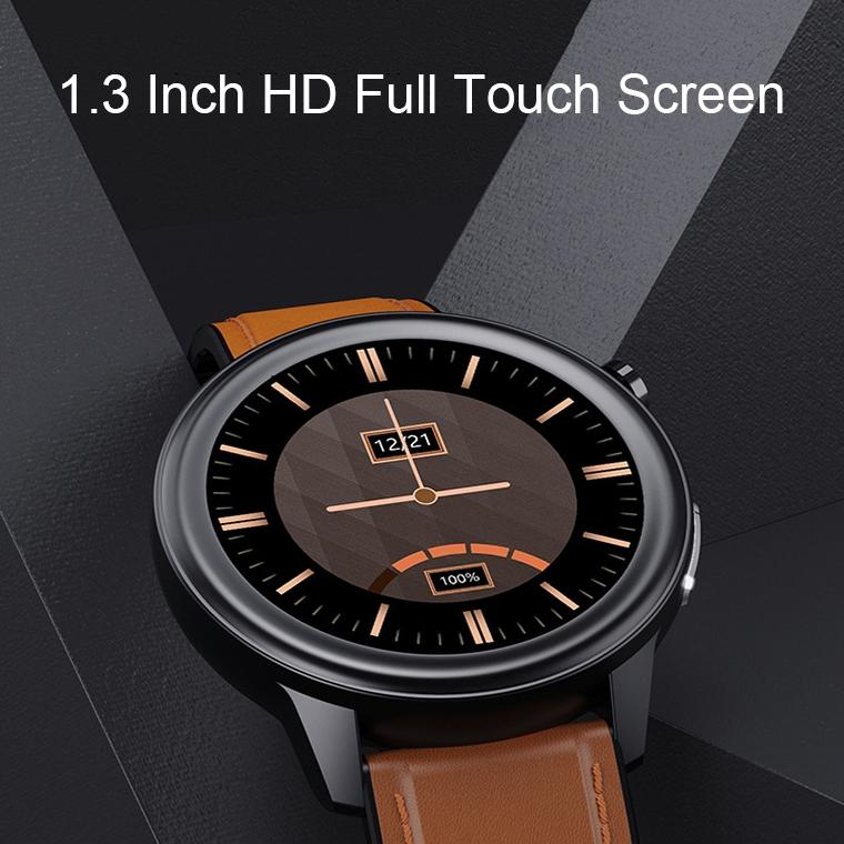 1.3 Inch Blue Silicone Heart Rate Smart Watch