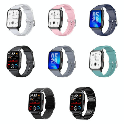 1.69 Inch Waterproof Smart Watch With Health Monitoring & Body Temp Detection Pink
