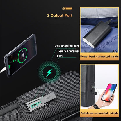 Waterproof Business Laptop Backpack - Genuine Leather Lightweight - Flagship