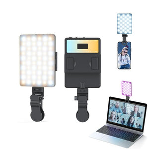 5w Mobile Phone Fill Light for Live Broadcast with Screen - V11 Cool & Warm