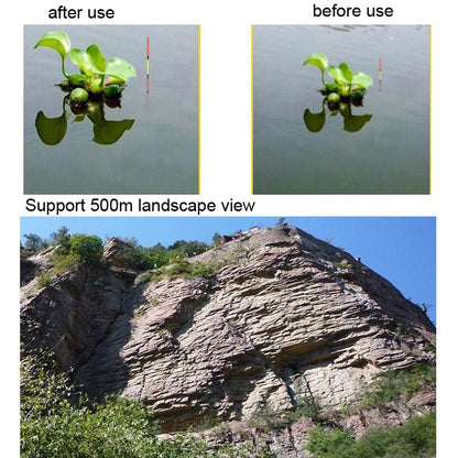 Adjustable Focus Fishing Binoculars - 3x28 with Glass Type and Zippered Case