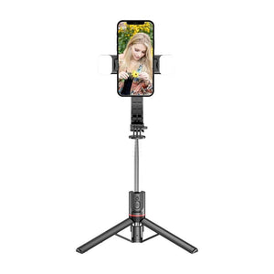 Bluetooth Remote Selfie Stick with Detachable Fill Light and Tripod