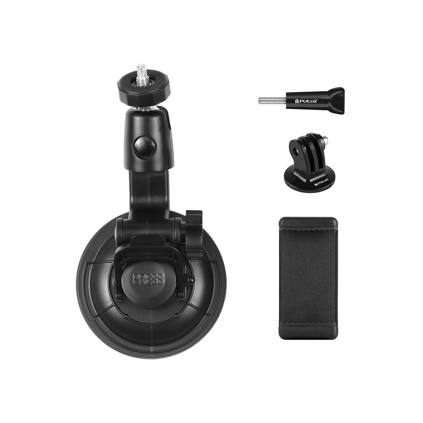 Universal Car Phone Mount with Suction Cup and Tripod Adapter