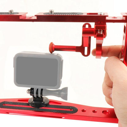 Underwater Dual Handheld Grip For Gopro Hero9 / 8 / 7 - Red