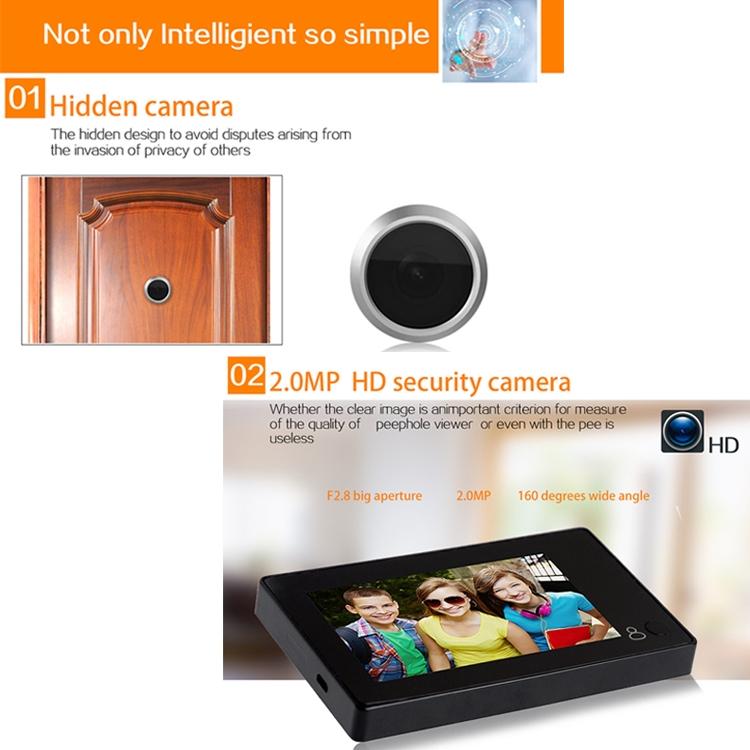 Wireless Doorbell 2.0Mp Smart With 4.3 Tft Display Screen