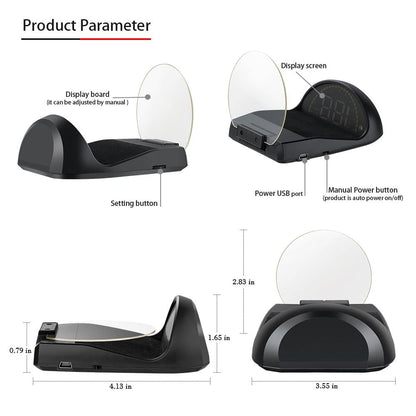 Universal Car Obd2 Hud 2.6 Inch Vehicle Head Up Display