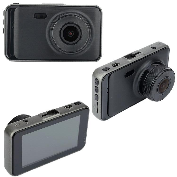 1080p Hd Dual-lens Driving Recorder with Motion Detection - 3 Inch