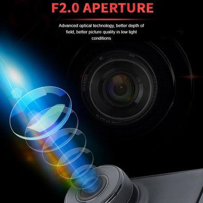 1080p Hd Dual-lens Driving Recorder with Motion Detection - 3 Inch