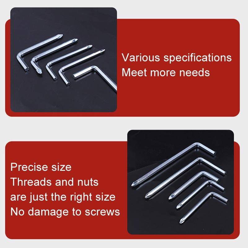 10-piece Scooter Repair Tool Set with Hex Wrench and Cross Bit