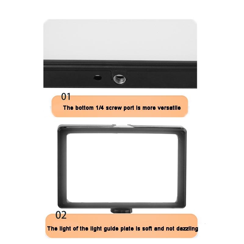 6 Three-colour Temperature Flat-panel Live Fill Light with 42cm Bracket