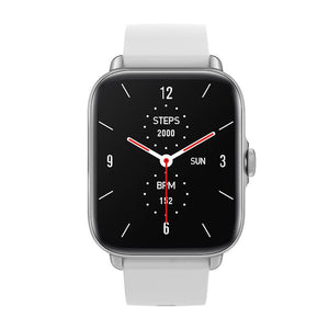 Smart Bluetooth Watch With Heart Rate Monitor Silver Gray