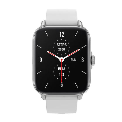 Smart Bluetooth Watch With Heart Rate Monitor Silver Gray