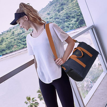 Blue Waterproof Gym Bag with Wet / Dry Separation - 9921 Blue