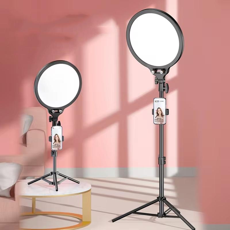 Full-screen Selfie Ring Light Tripod Set for Live Stream - 210cm Height - 210Cm Bracket With Remote Control