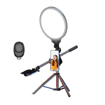 Full-screen 12.6 Selfie Ring Light Tripod Set - 210cm for Live Stream - 210Cm Overhead Shot