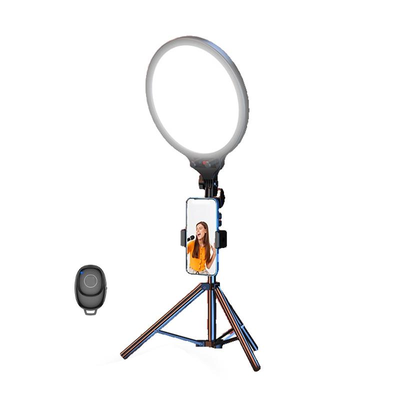 Full-screen 12.6 Selfie Ring Light Tripod Set - 210cm for Live Stream - 210Cm Overhead Shot