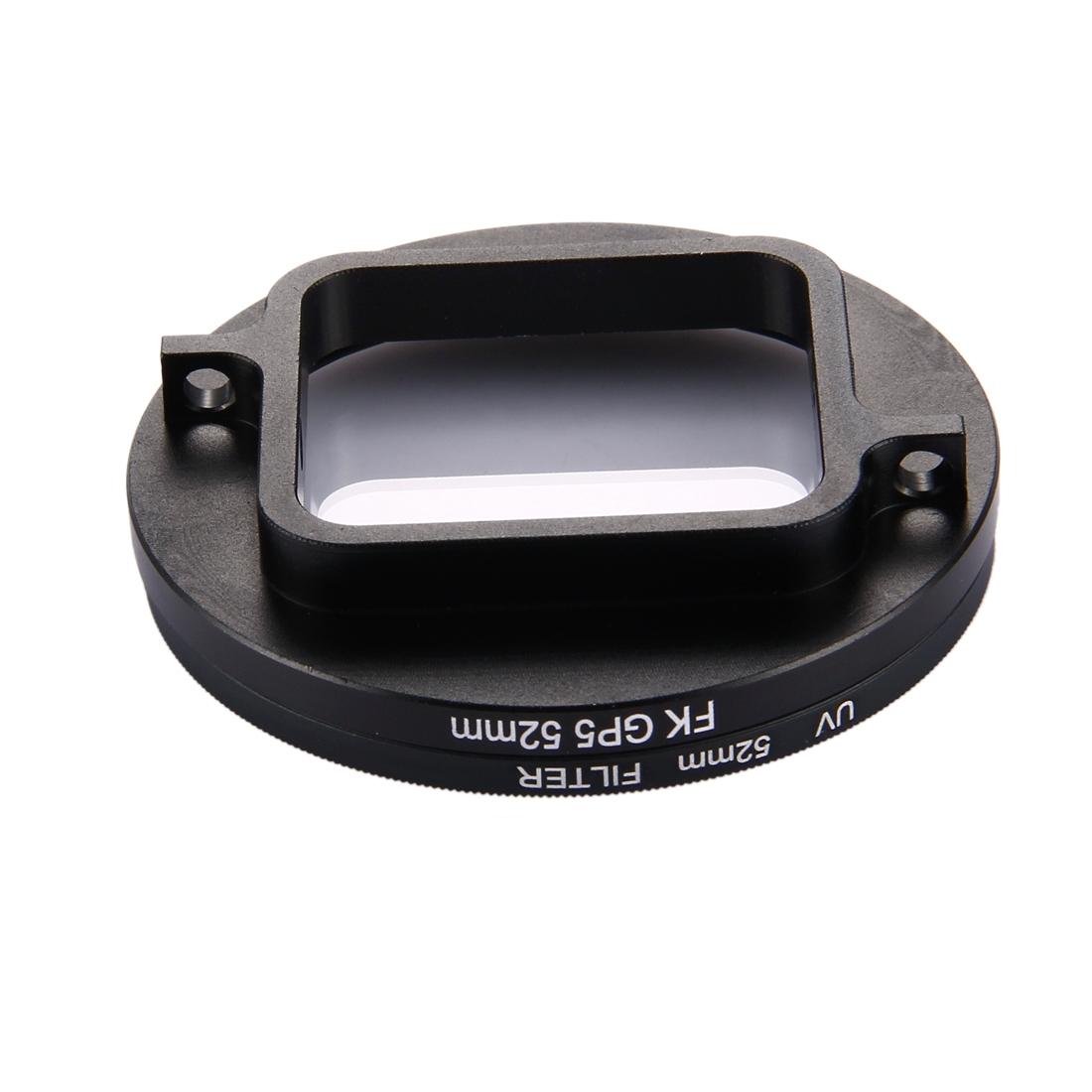 3-in-1 52mm Round Uv Lens Filter for Gopro Hero7 / 6 / 5 with Cap