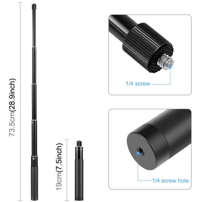 70cm Selfie Stick with Invisible Adapter for Insta360 one X2 / X3