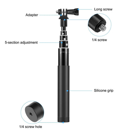 70cm Selfie Stick with Invisible Adapter for Insta360 one X2 / X3