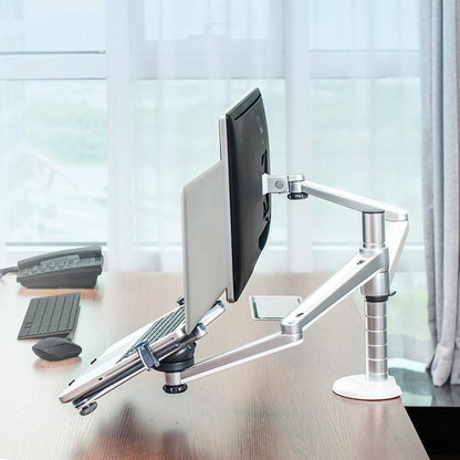 Versatile Desktop Monitor Stand - Space-saving Design