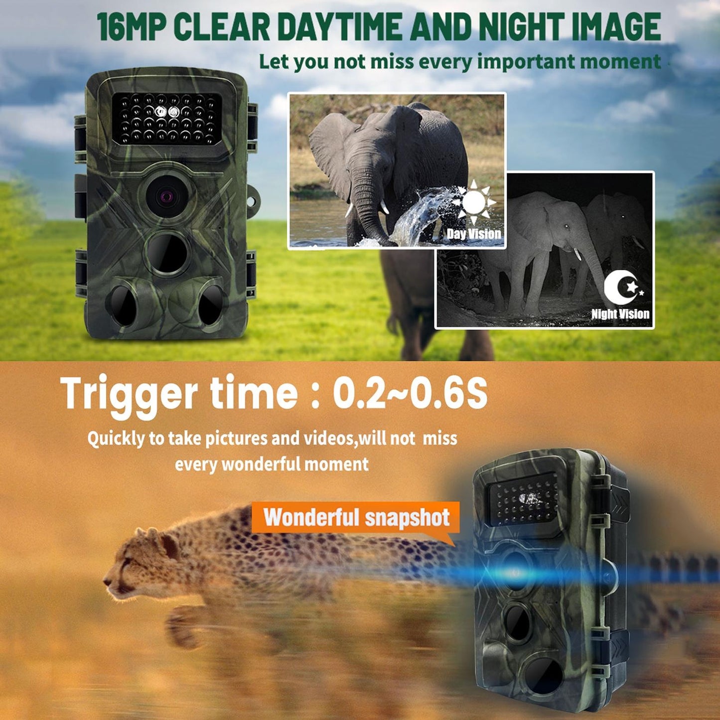 Trail Camera 2 Lcd Infrared Night Vision